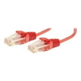 thumbnail image 1 of C2G 5ft Cat6 Ethernet CAT 6 5 ft Câble - Slim - Sans Accrochage Non Blindé (UTP) - Rouge - Câble de Raccordement - RJ-45 (M) à RJ-45 (M) - - UTP - - Moulé, Sans Accrochage - Rouge, 1 of 2