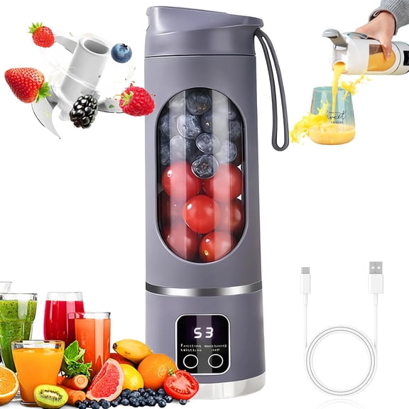 Digital Multimode Juicer Blender Smart LED Display 450 mL Smoothies Baby Food Travel – Purple