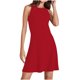thumbnail image 1 of Vestido de Verano Casual de Mujer de Color Sólido sin Mangas Diseño de Cuello Redondo, Vestido Cómodo de Poliéster Ligero, 1 of 8