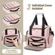 thumbnail image 3 of Bolsa de maquillaje BAFAMYE grande con 2 fundas extraíbles, color rosa, 3 of 6