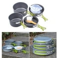 thumbnail image 4 of de utensilios portátil 11 en un para , plegable, adherente, de alunio, olla, sartén, , , utensilios para fogata, shamjiam Utensilios de cocina para campamento, 4 of 9