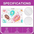 thumbnail image 4 of Donuts Placemats Set of 4, Chocolate Doughnut Place Mats 12x18 Inch for Dining Table Decorations, Whimsical Dessert Table Mats for Kitchen Decor Dinner Indoor, 4 of 4