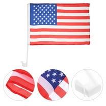 4pcs Car Window Flags For Vehicles American Flag For Car Window Car Flag With Pole Truck Flags Decorative Car Flag Vehicle Flags