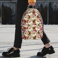 thumbnail image 2 of Easygdp Christmas Hat bear Mochila Ligera de 15 Pulgadas para Estudiantes, Mochila Cómoda para la Escuela y Viajes, Correas Ajustables, 2 of 6