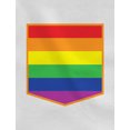 thumbnail image 2 of Tstars Men's LGBT Clothing Rainbow Flag Pocket Print Gay Lesbian Rights Support Pride Parade Rainbow Flag Gay Gifts for Husband Gay Shirt for Him Shirts for Men T-Shirt, 2 of 7