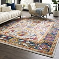thumbnail image 3 of Modern Contemporary Urban Living Lounge Room Area Rug Runner Floor Carpet, Persian Distressed Vintage Style, Fabric, Multi Colorful, 3 of 8
