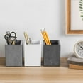 thumbnail image 4 of MyGift Modern Office Stationary Organizers, Pen and Pencil Holder, Mixed Color Gray Concrete, 4 of 6
