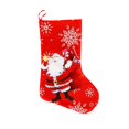 thumbnail image 2 of Merry Christmas Socks Plush Tree Hanging Gift Candy Large Socks Decoration, 2 of 3