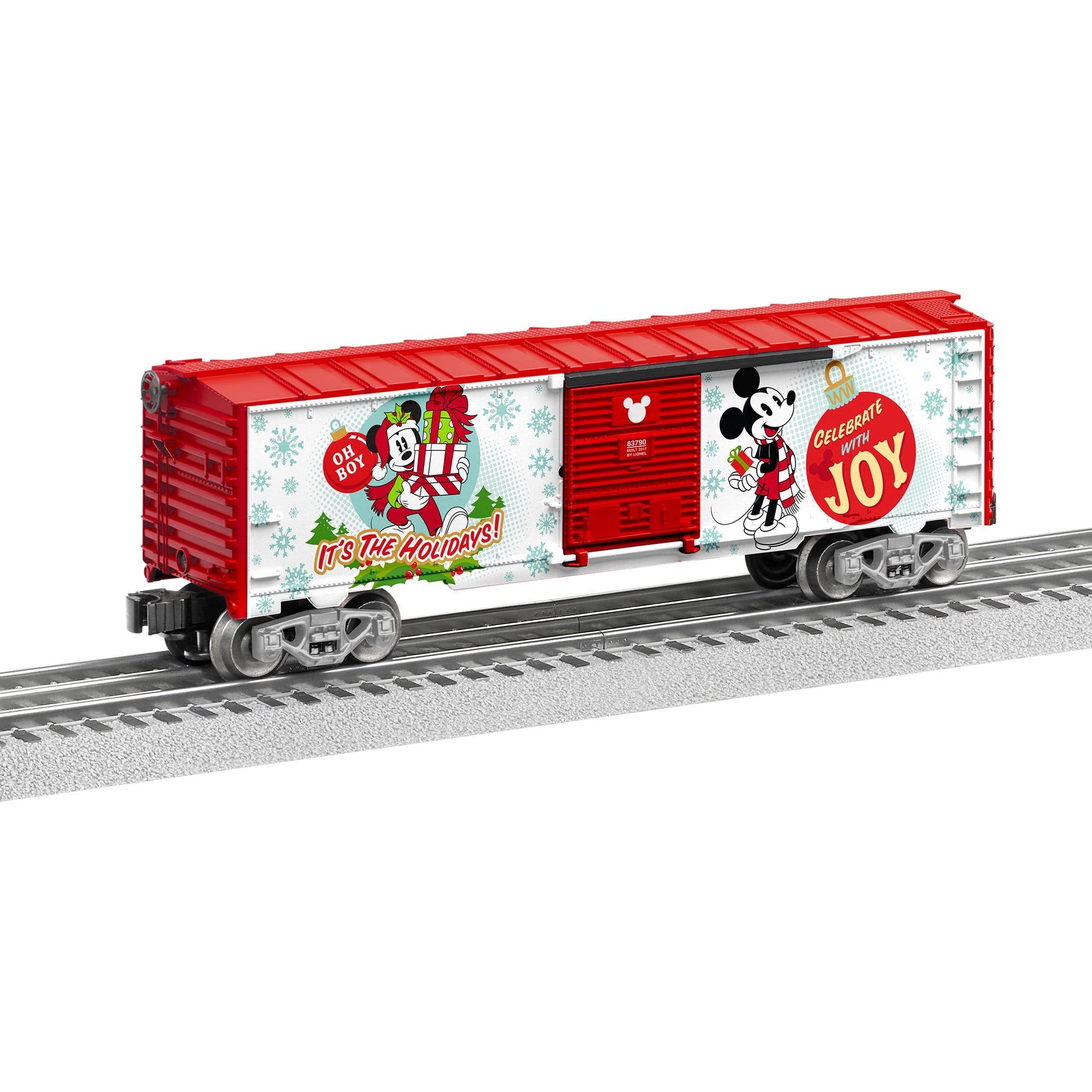 Lionel Disney Mickey Happy Holidays O Gauge Model Train Boxcar