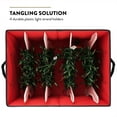 thumbnail image 3 of Christmas Light Storage Box - Premium 600D Oxford, with 4 Plastic Light Storage Wraps, to Store Up to 800 Holiday Christmas Lights Bulbs, Reinforced Stitched Handles, 3 of 8