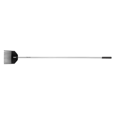 Fiskars Shrub and Garden Rake, Shrub Rake, 66" Rake Length, Black