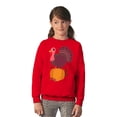thumbnail image 3 of Awkward Styles Thanksgiving Youth Sweatshirt Happy Turkey Crewneck Tops for Kids, 3 of 5
