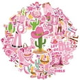thumbnail image 2 of 35pcs-50pcs Vintage Stickers Cowboy Stationery Stickers Pink Animal Stickers for Laptops Suitcases Fridge, 2 of 9