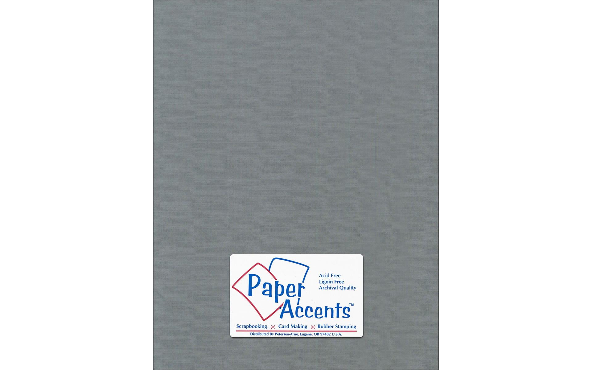 Paper Accents Cardstock 8.5'x 11' Canvas 80lb Cloak Gray 25pc