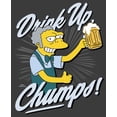 thumbnail image 2 of Men's The Simpsons Drink Up, Champs Pull Over Hoodie Charcoal Heather Large, 2 of 4