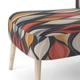 thumbnail image 5 of Designart "Retro AbstractáLeaves II" Upholstered Modern Geometric Accent Chair and Modern & Contemporary Arm Chair - Multiple Color & Pattern, 5 of 7