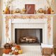thumbnail image 4 of Guirnalda de hojas de arce artificial Ratán | Decoraciones de Acción de Gracias de Halloween | Enredadera de calabaza colgante | Plástico multicolor 68.9in | Decoración de fiesta con chimenea para, 4 of 6