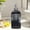 Black-7C, variant on MMJ Drink Dispenser Glass Vertical Stripe Bottle Pump for Shower Gel Lotion Liquid Soap