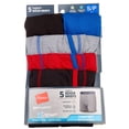 thumbnail image 2 of Hanes Boys 5-pk. X-Temp Sport Solid Boxer Briefs X-Large (18) Black/blue/red/grey, 2 of 2