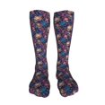 thumbnail image 5 of Yiaed Skull starry sky flower Print Great elasticity Adult Stockings Sports socks for Men and Women-One Size, 5 of 8