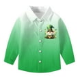 thumbnail image 5 of CLOISE Long Sleeve Shirt for Kids Girls Boys St Patricks Day Green Tops Collared Holiday Irish Themed Pullover Holiday Blouses, 5 of 7