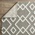 thumbnail image 6 of Loomaknoti Vemoa Adeta 3' x 5' Gray Geometric Polyester Indoor Accent Rug, 6 of 10