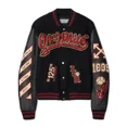 thumbnail image 1 of Uniforme de béisbol con parche bordado de letras a la moda americana para hombre y mujer, chaqueta informal Vintage Y2K Punk Hip Hop Street para parejas, 1 of 5