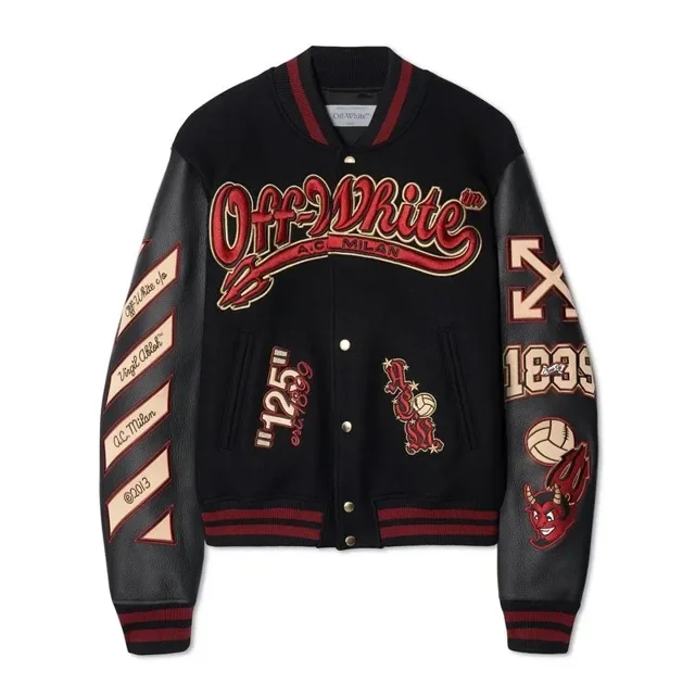 Uniforme de béisbol con parche bordado de letras a la moda americana para hombre y mujer, chaqueta informal Vintage Y2K Punk Hip Hop Street para parejas