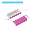 thumbnail image 2 of Uxcell #10 Standard Staples, 10 Pack 10000pcs 3/16" Leg Length Flat Clinch Chisel Point Staples, Rose Red, 2 of 6