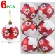 thumbnail image 3 of 30/6 piezas de bolas de Navidad con purpurina, adornos rojos y blancos para colgar en el árbol de Navidad, decoración para fiesta de Año Nuevo en el hogar, regalo de bola de Navidad, 3 of 5