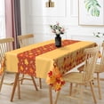 thumbnail image 5 of Tchckioa Tablecloth for Kitchen Dining,Maple Leaf Pumpkin Waterproof Table Cover(Orange,Rectangle 52x70 Inch), 5 of 6