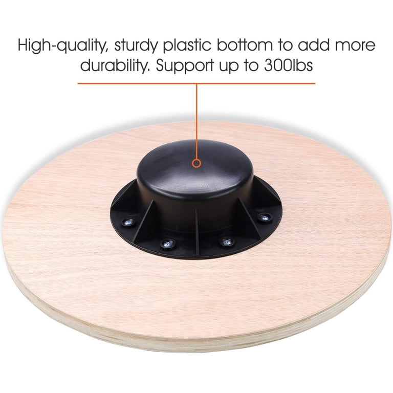 Yes4All Wooden Wobble Balance Board, 16-Inch Round Trainer photo 5