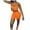 Orange-32, variant on REALiKUN Women's Yoga Outfit Seamless Workout Set High Waist Exercise Shorts Pants Gym Tracksuits Green M
