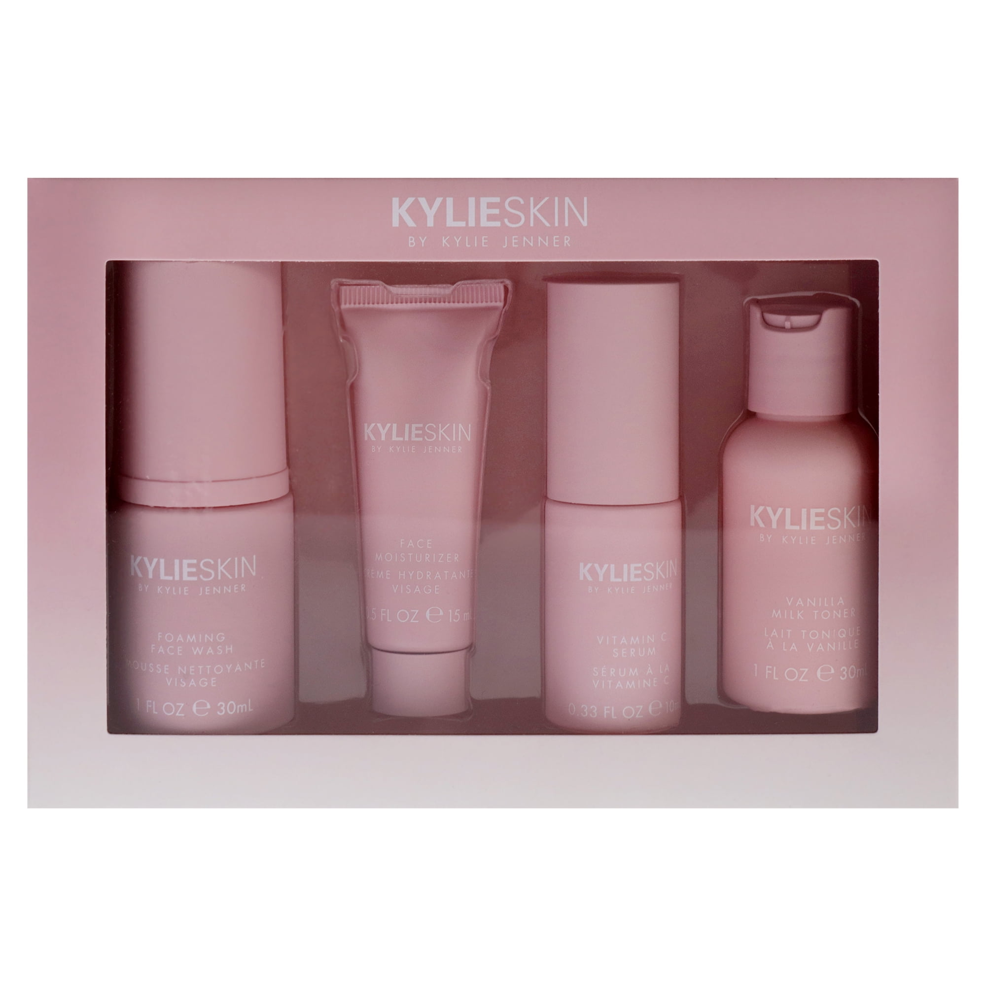 Kylie Skin 4-Piece Mini Set: Foaming Face Wash 30ml + Face