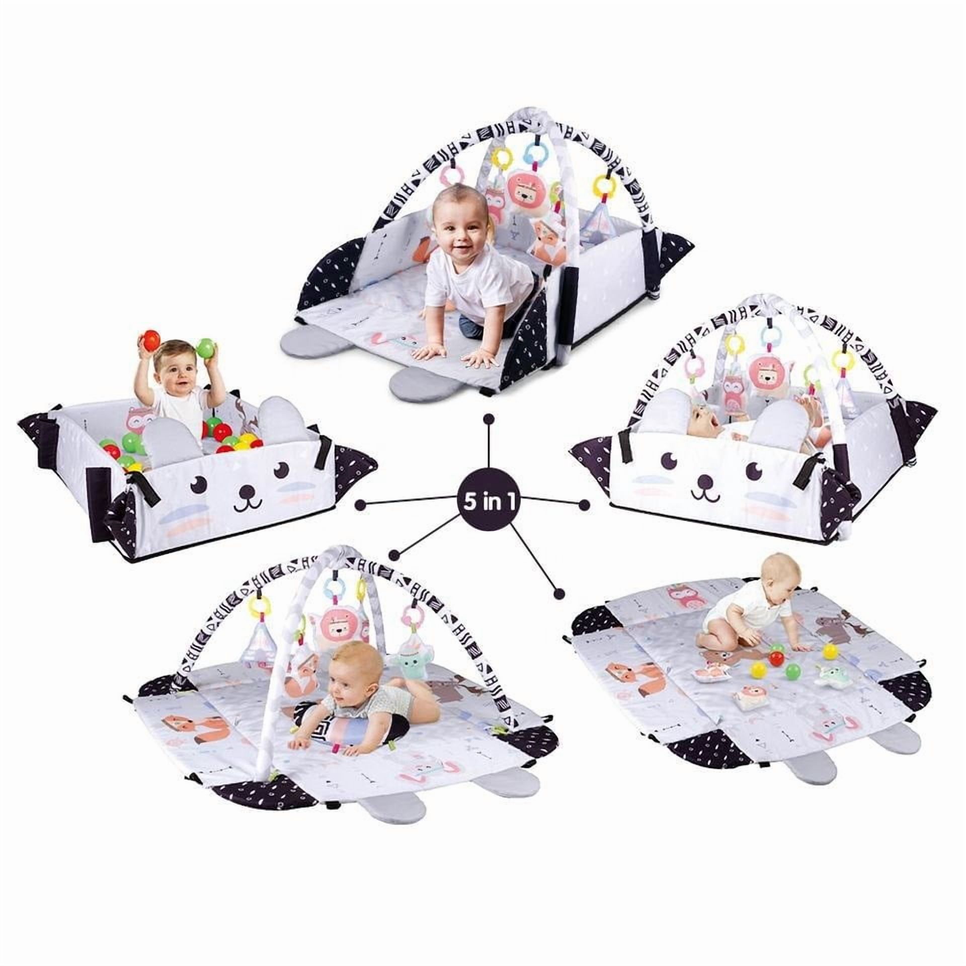 Auto Beyond Toddler Gym Play Mat, Baby Gym Play and Tummy Time Mats, Infant Sensory Exploration and Motor Skill Development