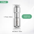 thumbnail image 3 of Uxcell 2-Pack 6/25" Push to Connect One Way Nickel Plated Brass & Plastic Check Valve for Air/Gas [Gray White], 3 of 7
