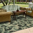 thumbnail image 5 of BNM Vintage Damask Indoor Outdoor Area Rug, 6' x 9', Blue, 5 of 6
