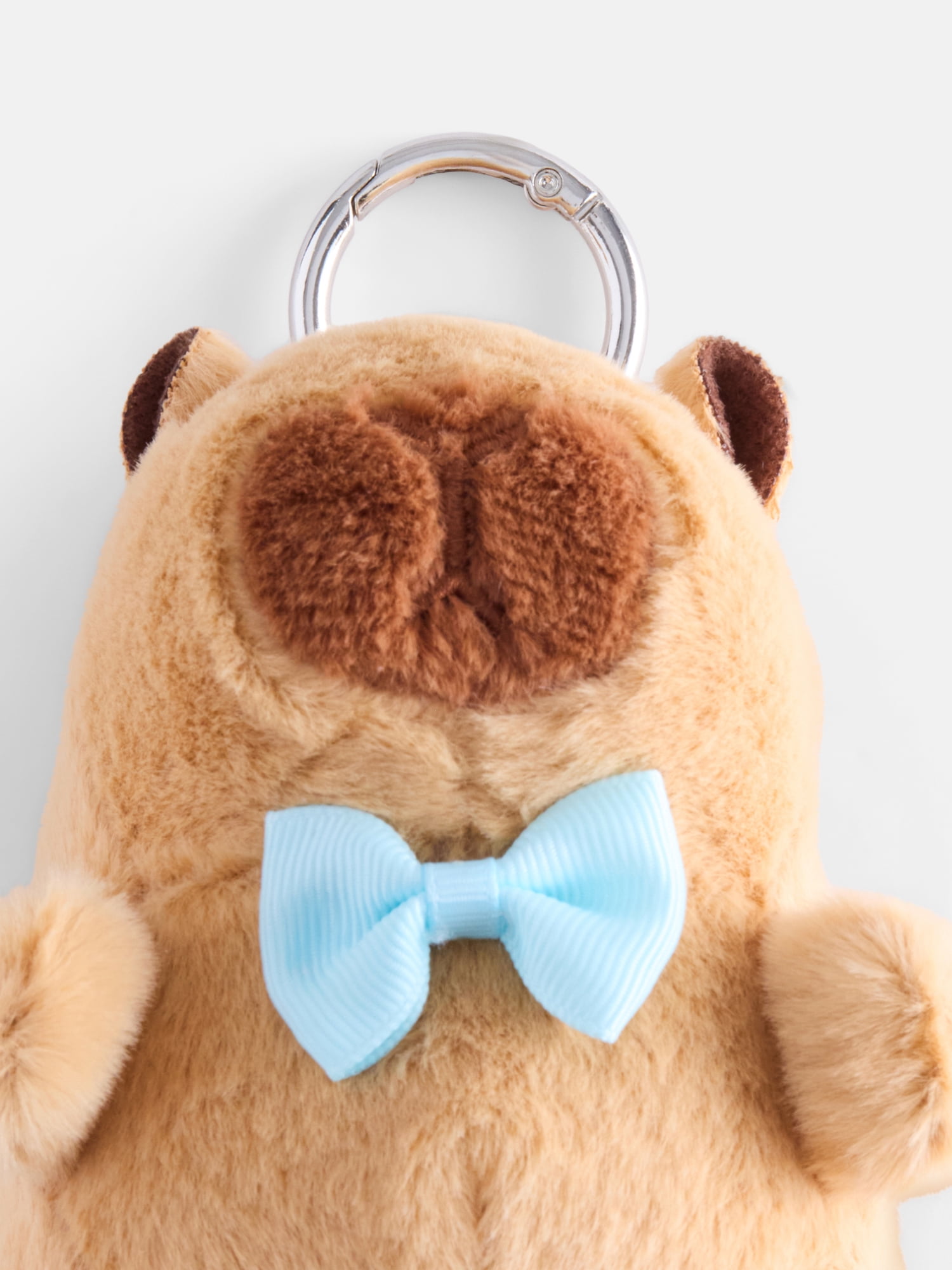 Weekend Academy Girls Bag Charm, Light Blue Capybara