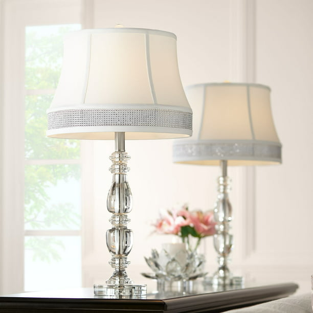Vienna Full Spectrum Traditional Table, Jolie Tapered Candlestick Crystal Table Lamp