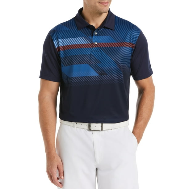 Ben Hogan Performance Men's Graphic Chest Print Golf Polo Shirt, Sizes ...
