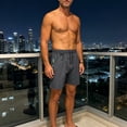 thumbnail image 6 of EOYWHK Chino Shorts Quick Dry Breathable Elastic Waist Chino Shorts for Men Soft Lightweight Casual Activewear Daily Wear Outdoor Gray S, 6 of 6