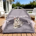 thumbnail image 1 of BAOPAI Tente pour Animaux de Compagnie Portative Toutes Saisons avec Coussin Amovible pour Usage Intérieur Extérieur Conception Fermée Sécurisée pour Chats Petits Chiens et Cochons d'Inde, 1 of 6