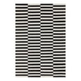 thumbnail image 3 of Unique Loom Decatur Collection Area Rug - Striped (6' 4" x 9' Rectangle Black/Ivory), 3 of 7