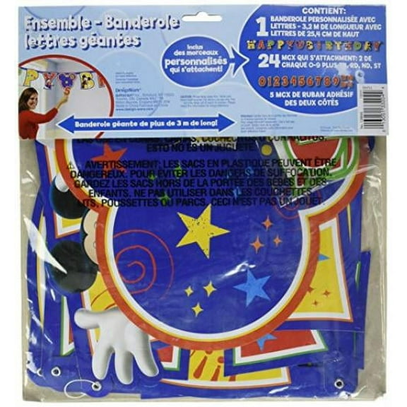 Mickey Mouse Letter Banner 10 1/2 Ft.