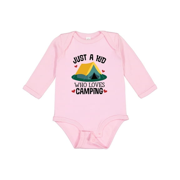 Inktastic Camping Gift Summer Camp Boys or Girls Long Sleeve Baby Bodysuit