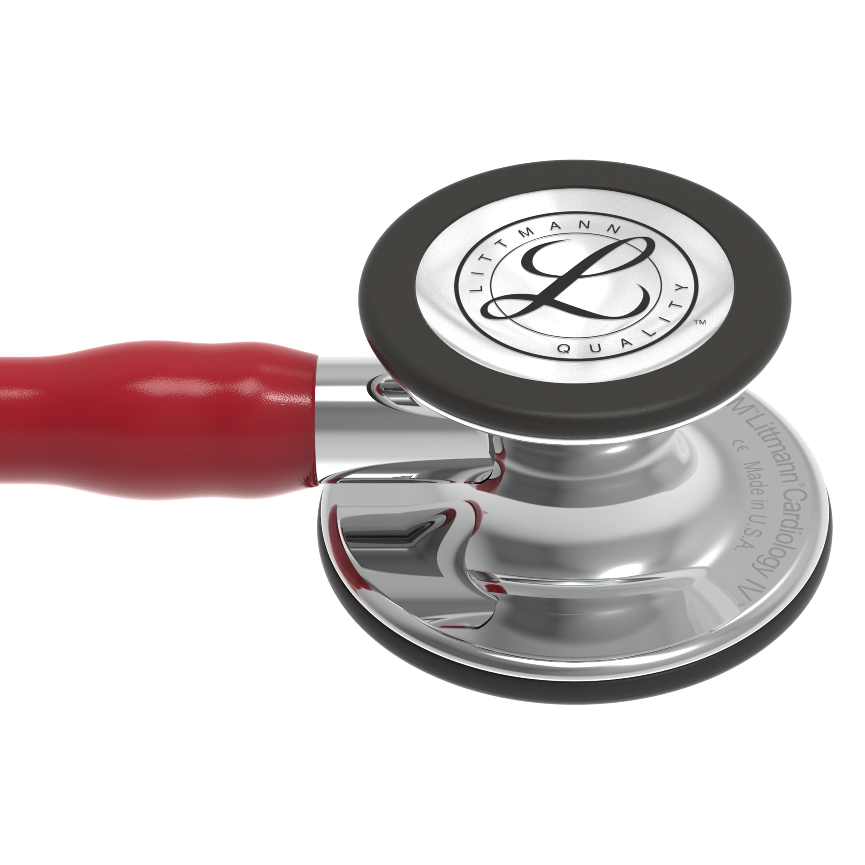 3M Littmann Cardiology IV Diagnostic Stethoscope, Stainless Steel Mirror-Finish Chestpiece, 27" Burgundy Tube, Mirror Stem