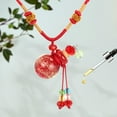 thumbnail image 4 of Bouteille d'Huile Essentielle Pendentif Collier Vide Cordon Réglable Parfums Bouteille, Rouge, 4 of 8
