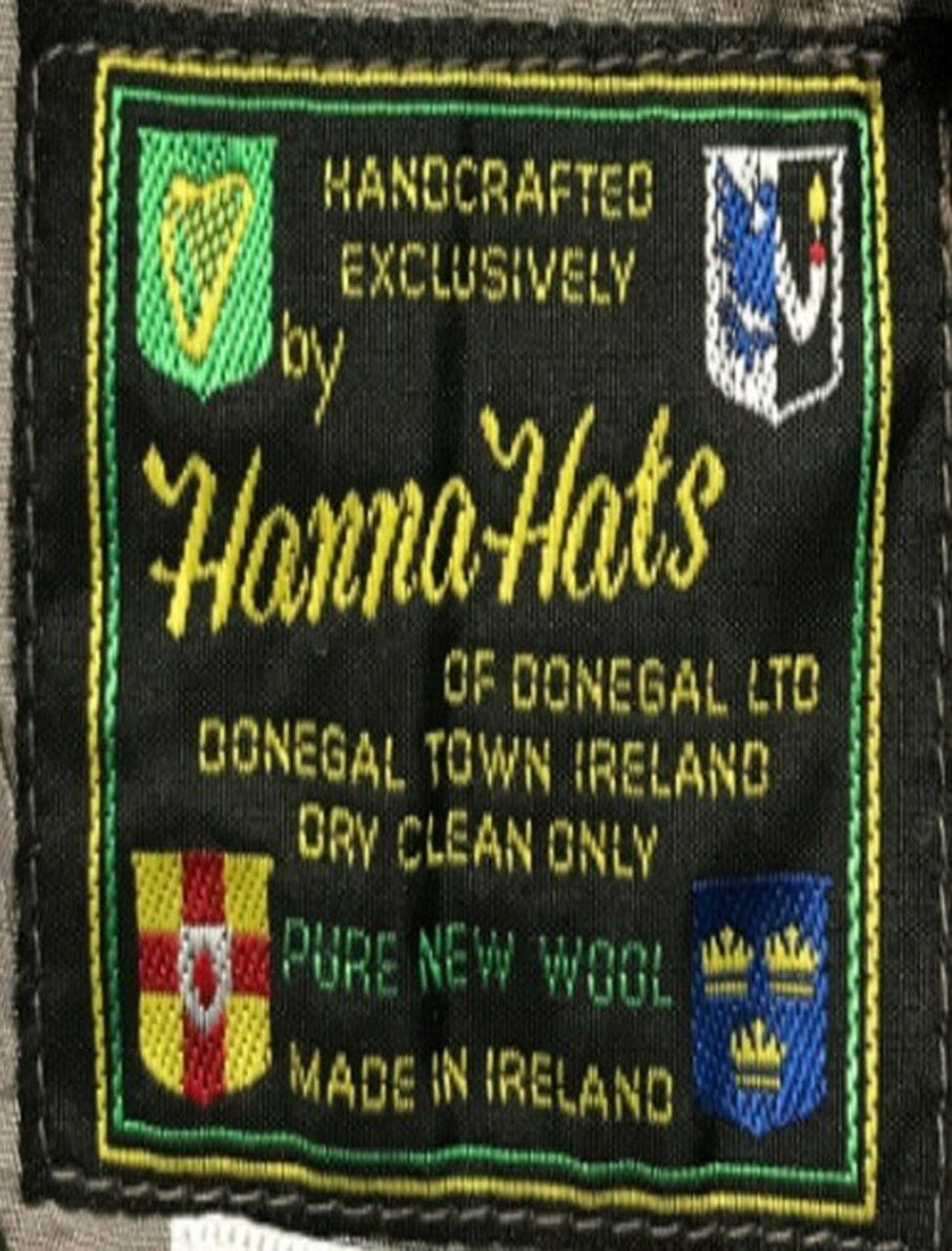 Hanna Hats of Donegal Vintage Flat Cap 100% Wool Tweed Men's Irish Hat Handcrafted in Ireland