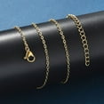 thumbnail image 4 of 1pc 304 Stainless Steel Cable Chain Necklace with Lobster Claw Clasps Golden 15.9 inch(40.5cm) 1.6mm 1pc, 4 of 4