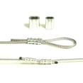 thumbnail image 3 of HIGOOD Aluminum Crimping Loop Sleeve for 1/16" Diameter Wire Rope and Cable (1/16" 200PCS), 3 of 8